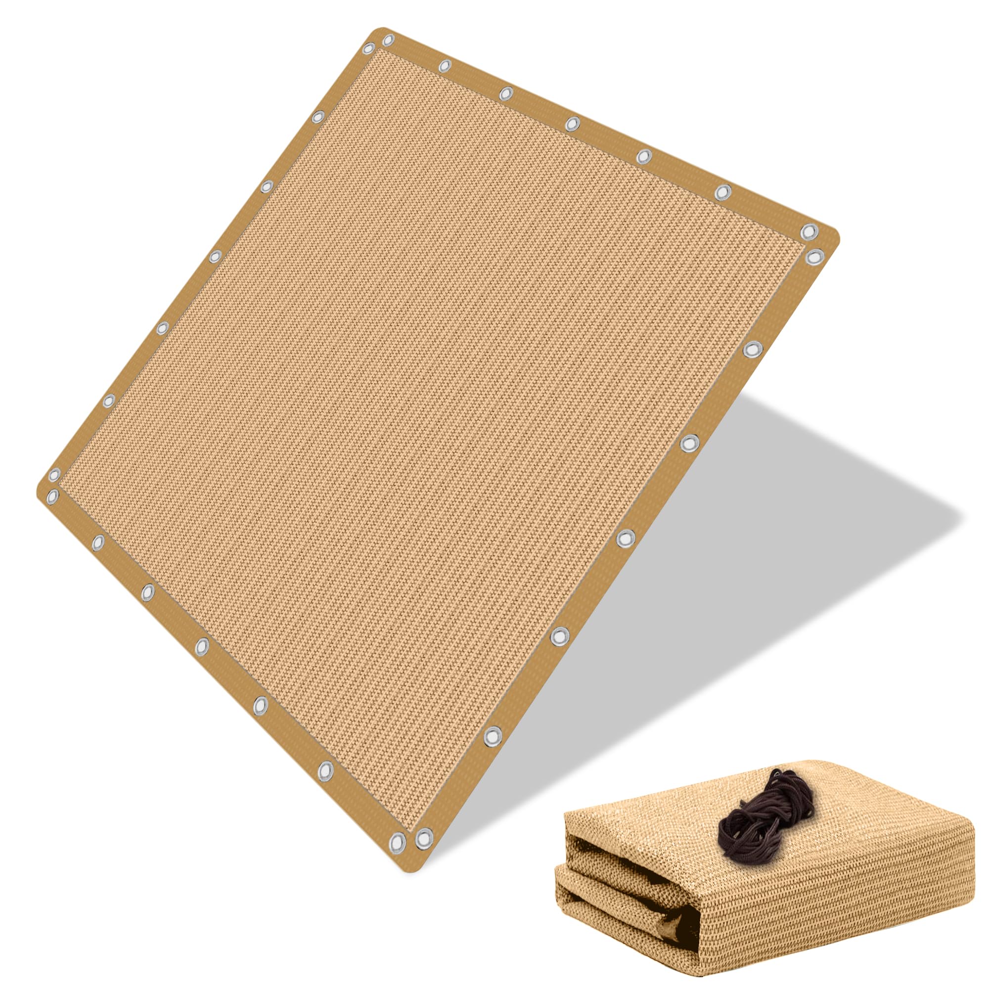 90% Shade Cloth Sun Shade Fabric Privacy Screen Shade Cover for Patio Garden Pergola Shade Cover Canopy with Gromments