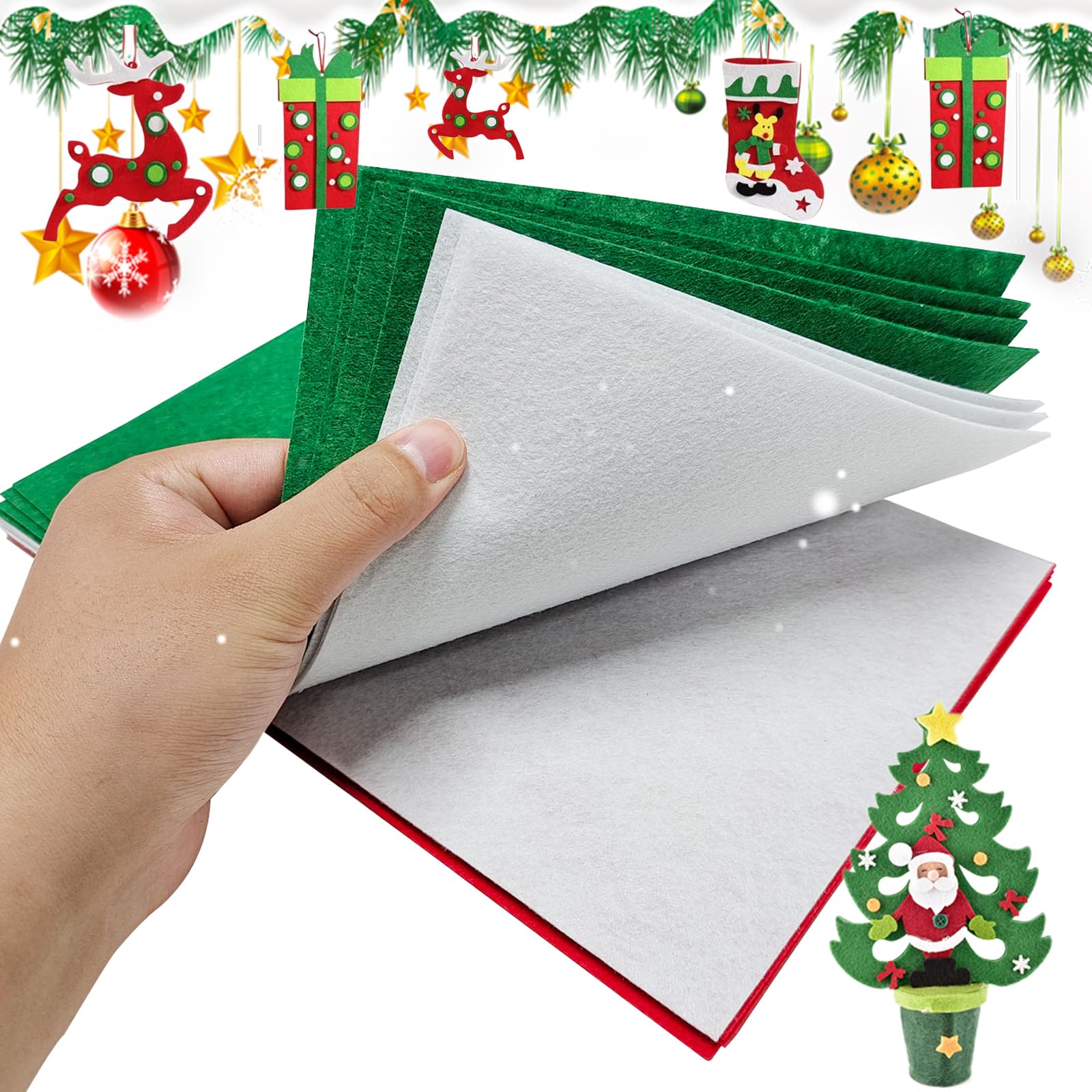 Jtnohx Stiff Felt Sheets, 11 Pcs Felt Fabric - Image 3
