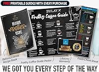 Vista 5 de Zulay - Espumador de leche para café con potente motor de titanio mejorado, batidor de mano, espumador de leche, mini mezclador para café, espuma