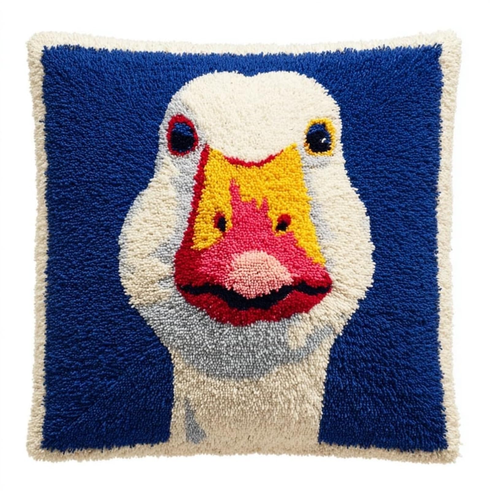 AxiangziK Latch Hook Cushion Kit 17x17in,Animal Goose