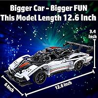 Vista 7 de WisePlay Modelos de autos para construir para adultos y niños de 8 a 12 años - Proyectos STEM para niños de 12 a 16 años - Construye tu propio auto