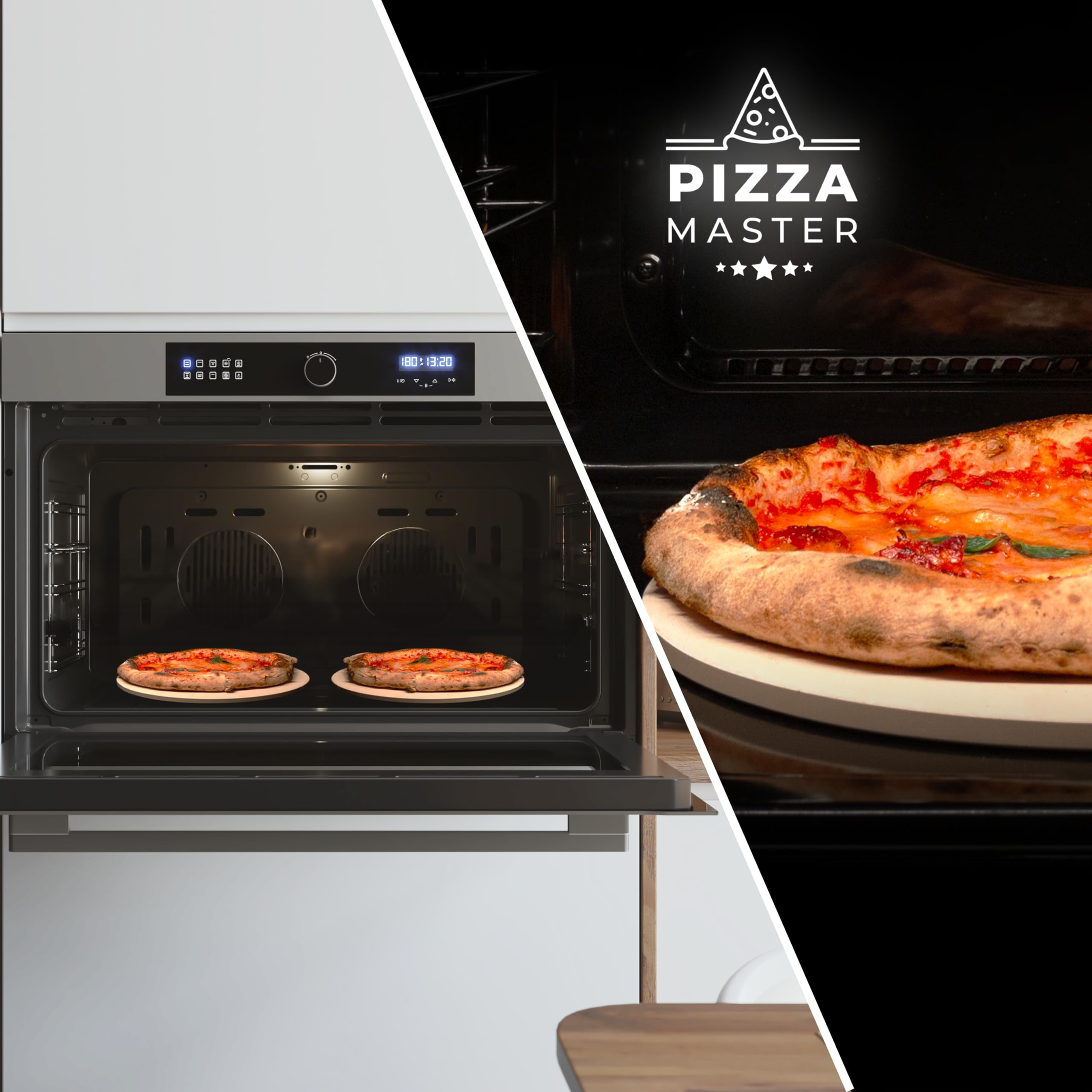 Cecotec Einbaubackofen Multifunktion Bolero Hexa AF319000 Inox A 3800W, 133L Kapazität, 11 Funktionen mit Airfryer Master, Pizza Master, Steam Asisst, Steam EasyClean, 3D Cooking, Defrost