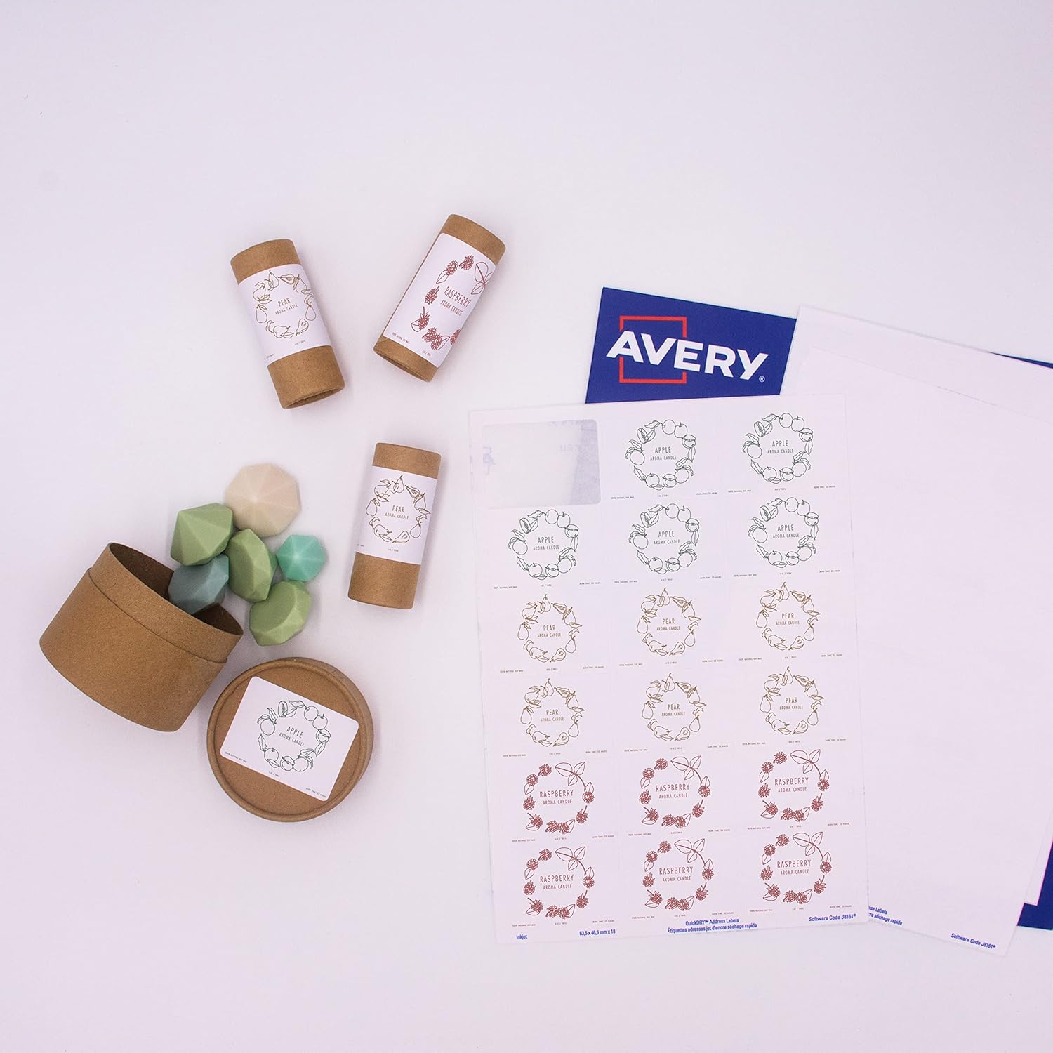 Avery IJET ADDR LBL 18TV PK100 WHT J8161