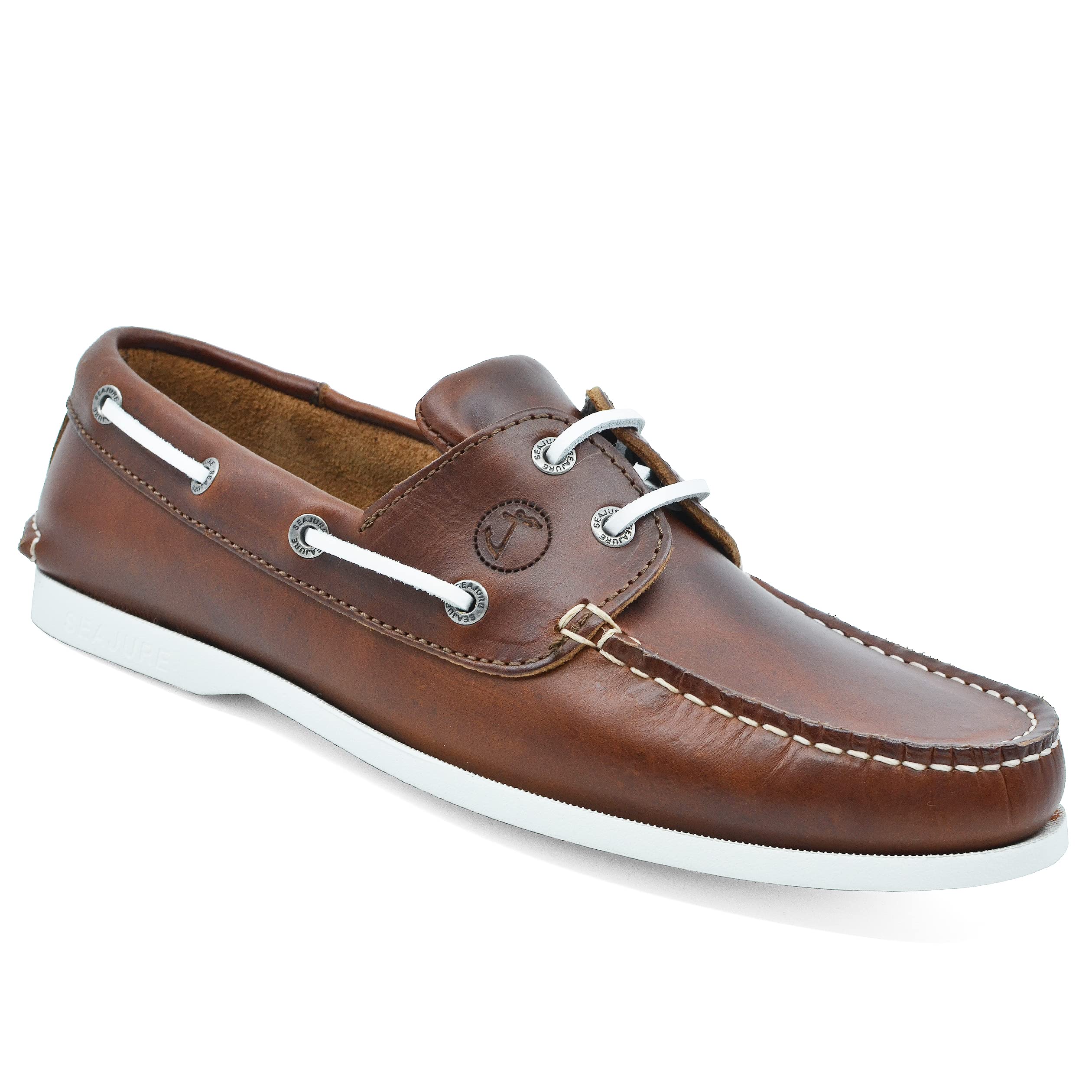 Chaussures Bateau pour Femme Silistar Cuir Marron
