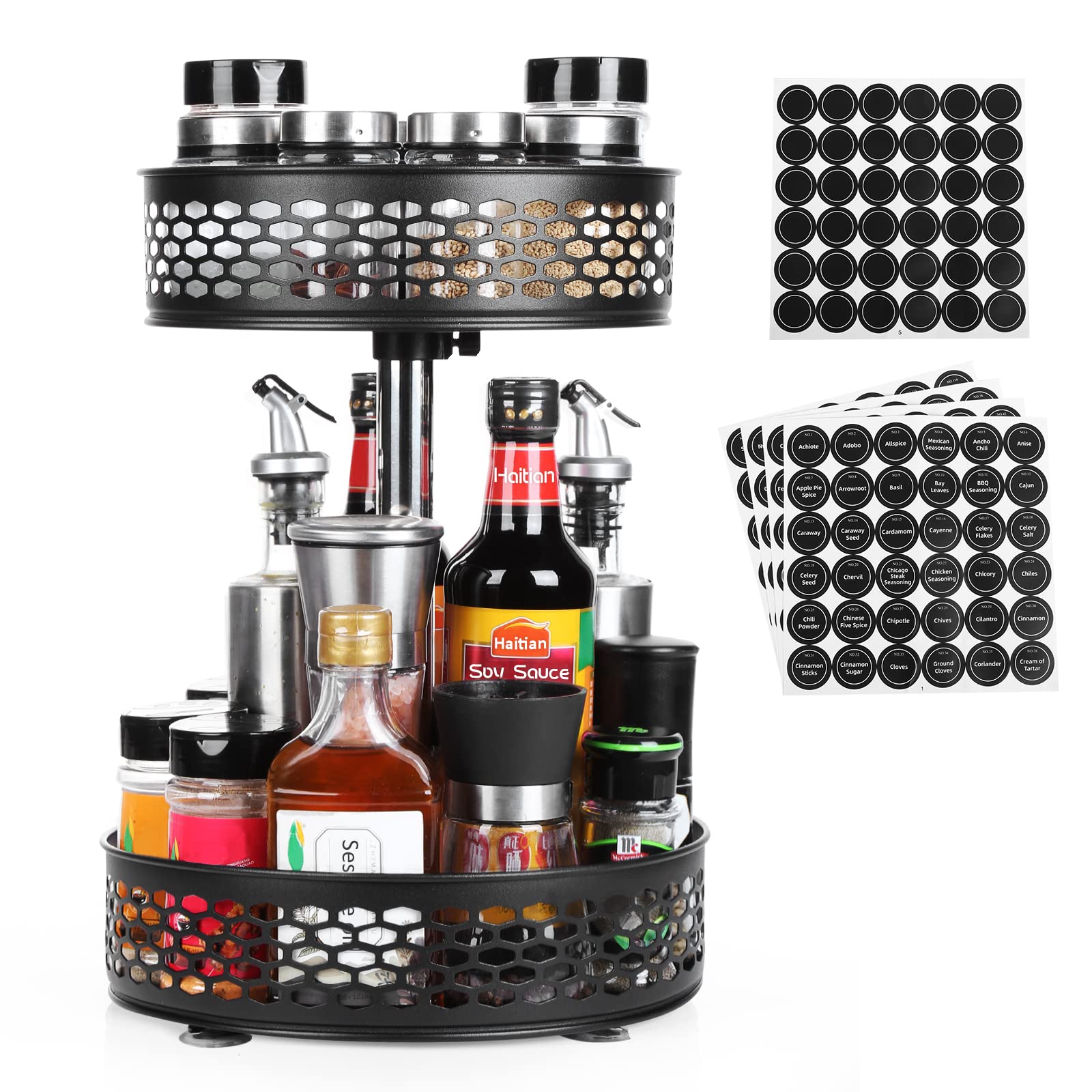 UNPARKY Lazy Susan Organizer for 2 Tier Lazy Susan Turntable