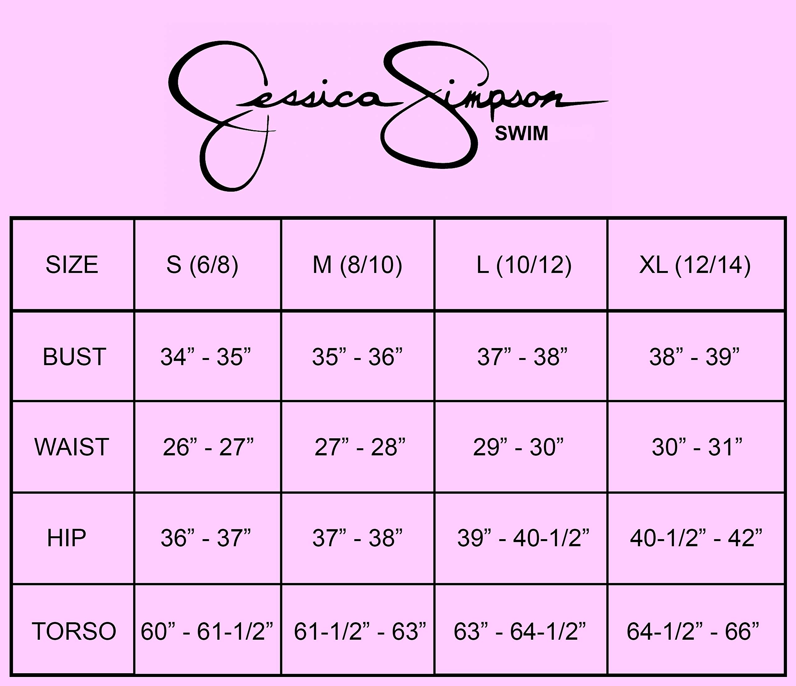 Jessica Simpson Mix & Match Solid Spring Bikini Swimsuit Separates (Top & Bottom) Mujer