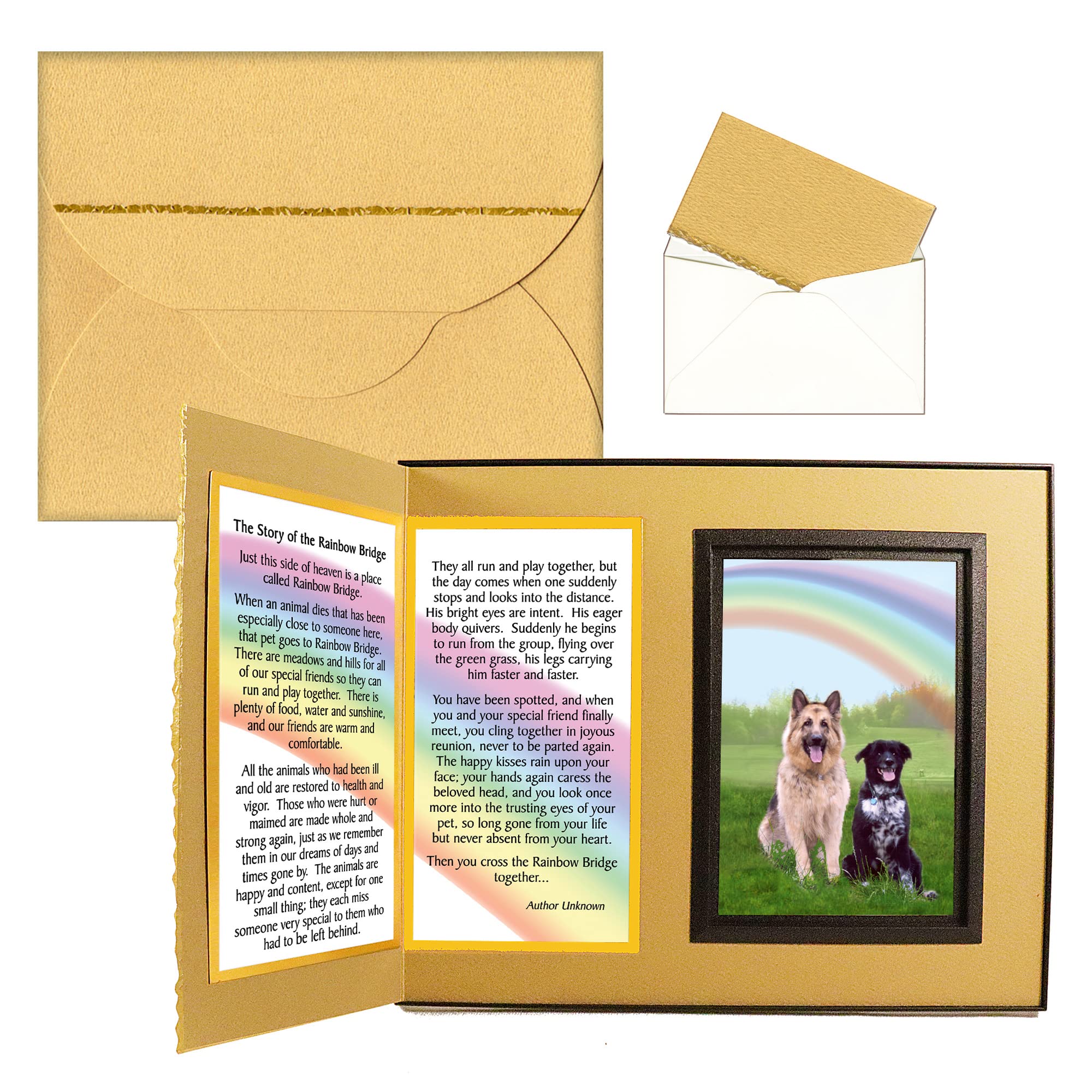 Cadre photo deuil animal pour apaiser la douleur de la perte d'un chien ou chat avec souvenir poème