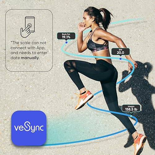 Miniatura 10 de Etekcity Digital Body Weight Bathroom Scale, Large Blue LCD Backlight Display, High Precision Measurements,6mm Tempered Glass, 400 Pounds Cegador