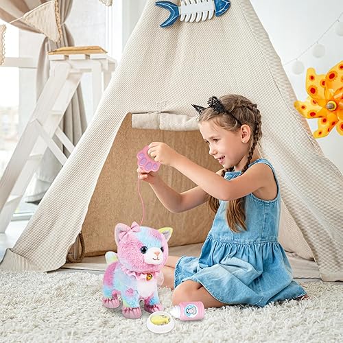 Miniatura 6 de Juguete interactivo de peluche para perro con correa de control remoto (perro marrón)