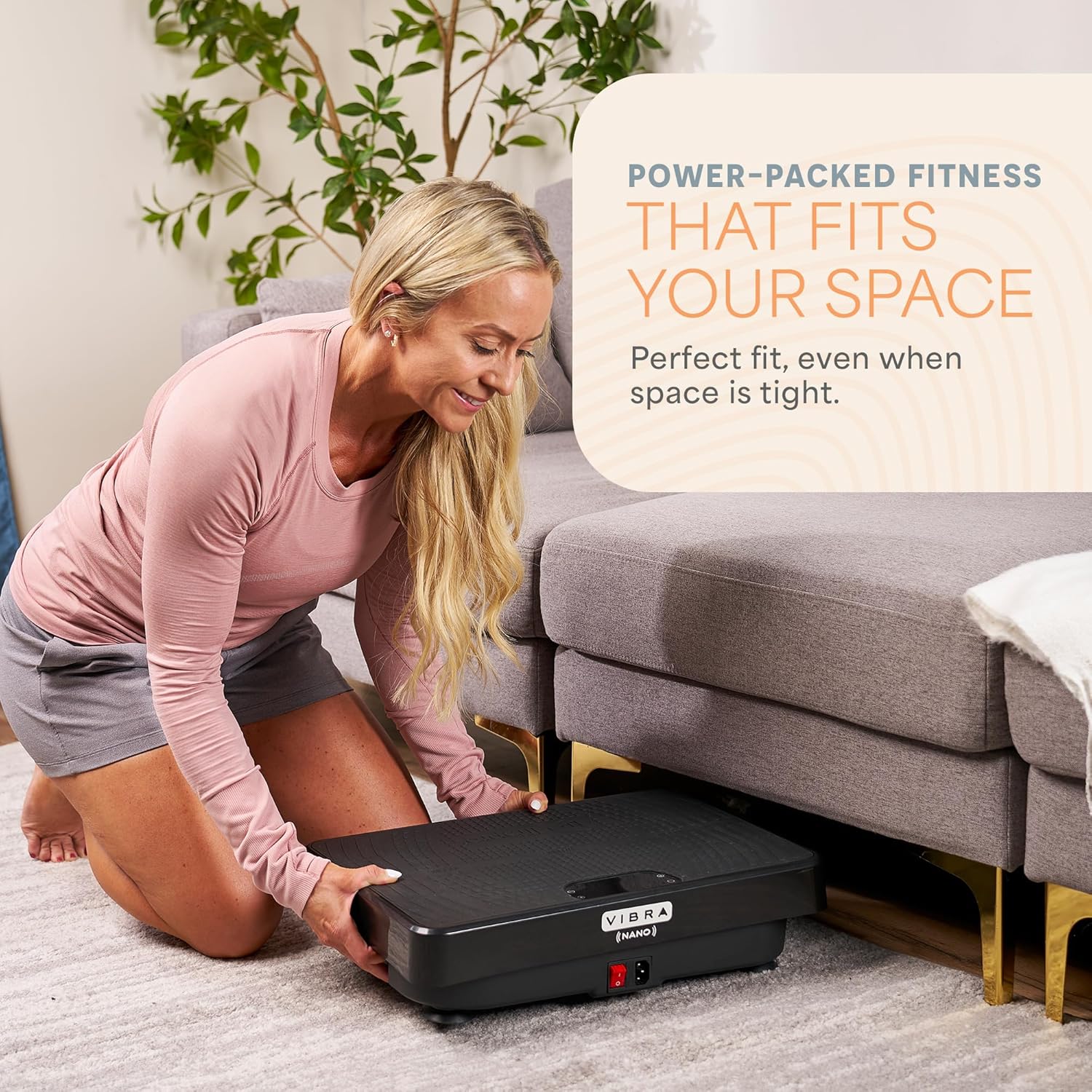 Lifepro Vibrating Plate Exercise Machine Shake Board for Lymphatic Drainage – Ultra-Compact Powerful, Slim Design – Whole Body Workouts Platform for Balance, Flexibility & Wellness at Home