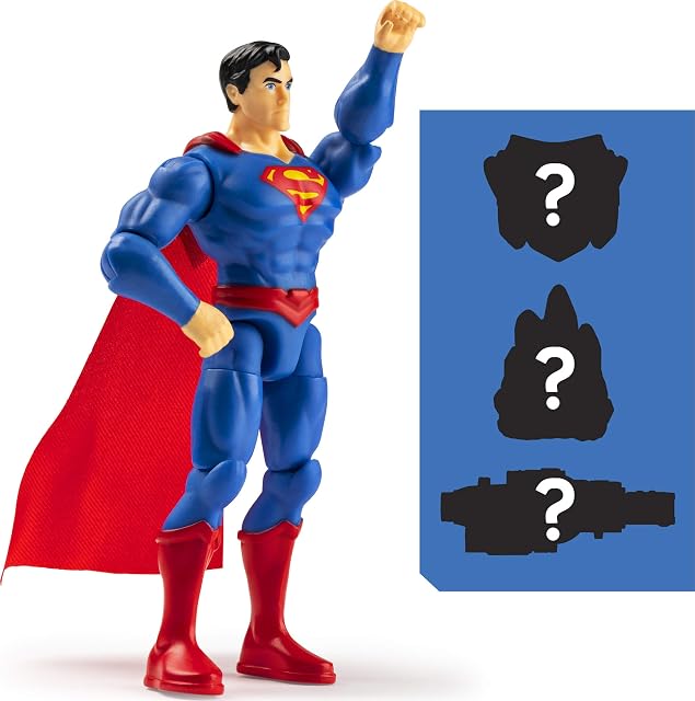 Foto 4 de 7 de DC Comics - Figura de acción de Superman vs. Darkseid, Paquete de 2 Unidades con 6 Accesorios misteriosos…