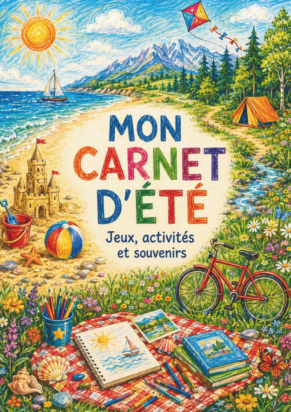 Mon carnet d'été: Jeux, activités et souvenirs