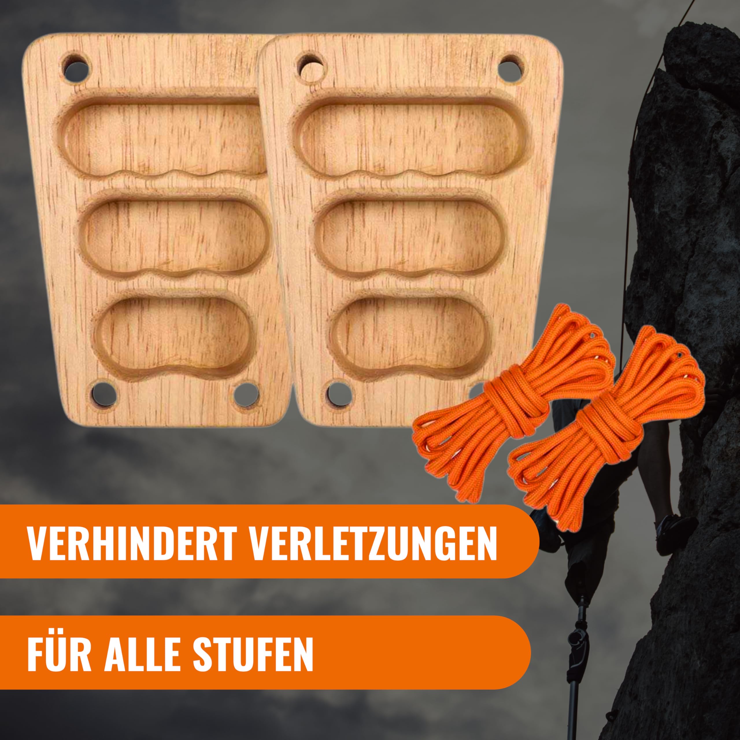 Tragbares Trainings-Fingerboard Klettern | Mehrzweck-Kletterboard aus Holz | Erhöhen Sie Ihre Kraft und verbessern Sie Ihre Klettertechnik | Klettergriffbrett | Klettergriffe