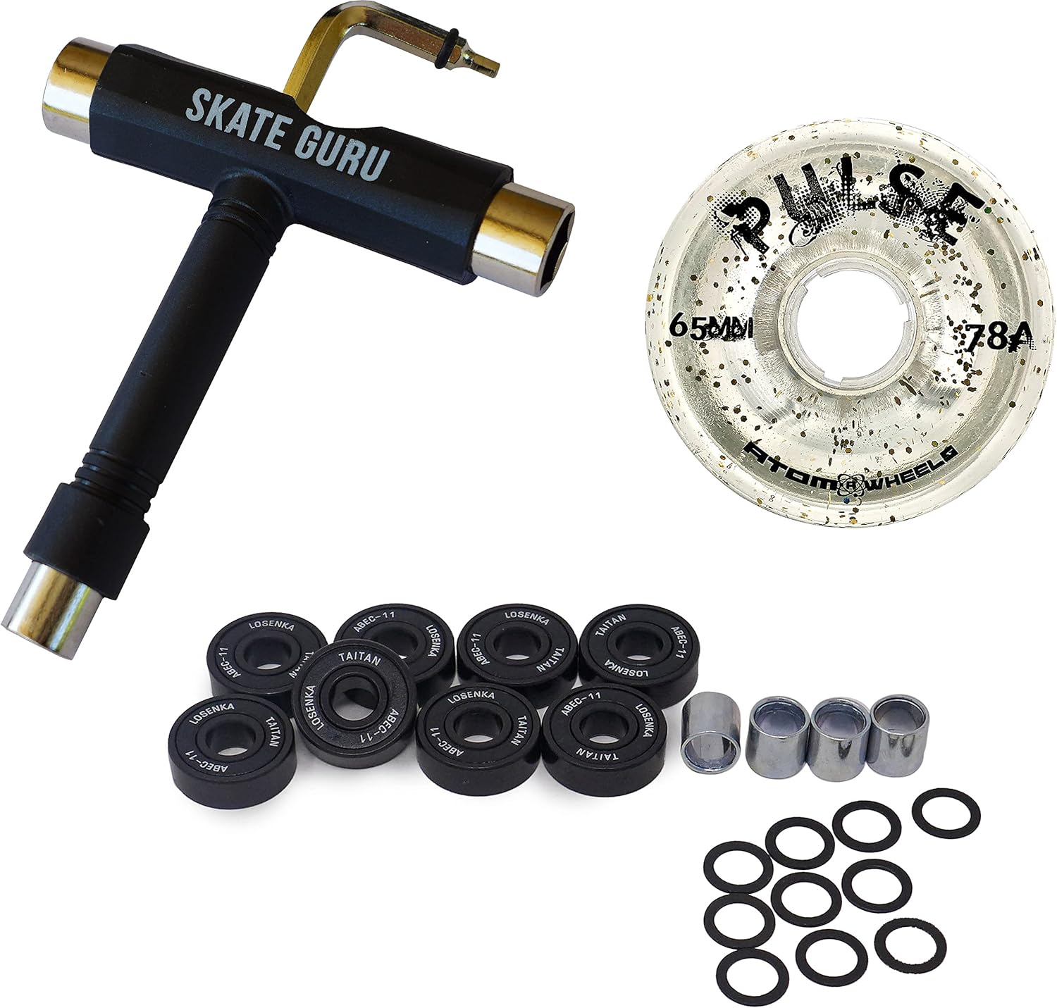 SKATE GURU Atom Skates Pulse Outdoor Quad Roller Wheels Hardness 78A JUST LAUNCHED May 2021