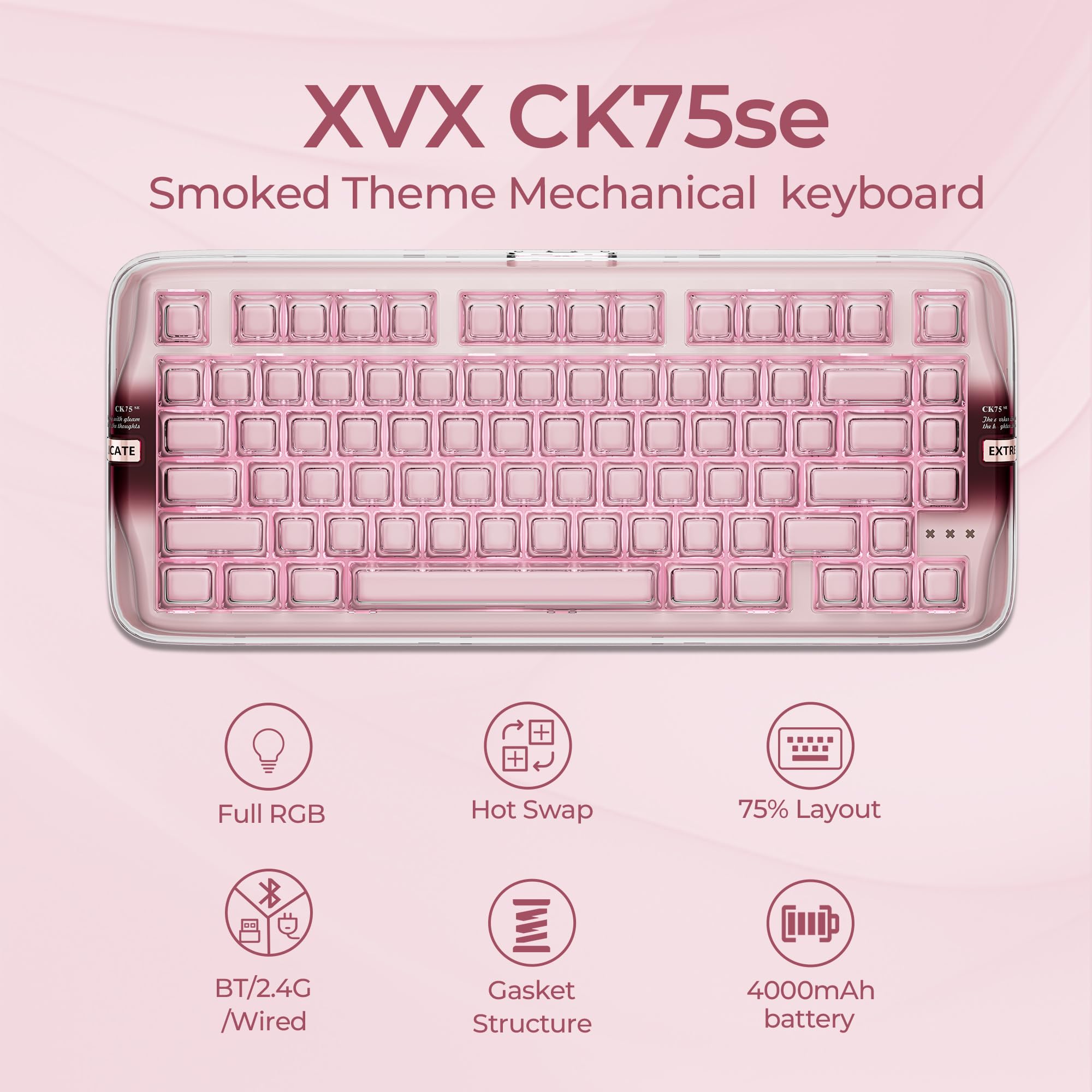 Amazon | XVX x CoolKiller CK75 SE 75% トライモード メカニカル