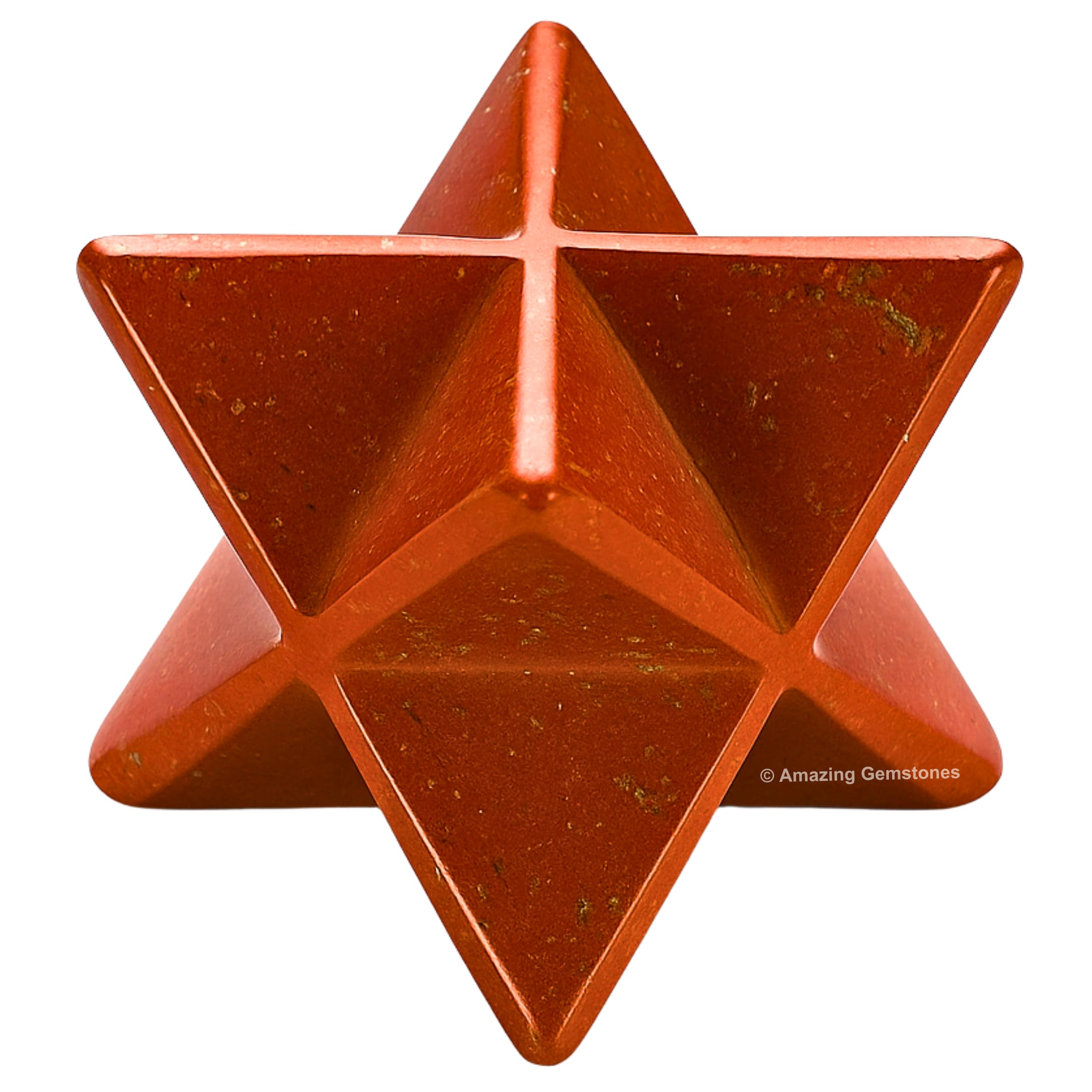Amazon.com: Amazing Gemstone Red Jasper Merkaba Crystal - 0.75
