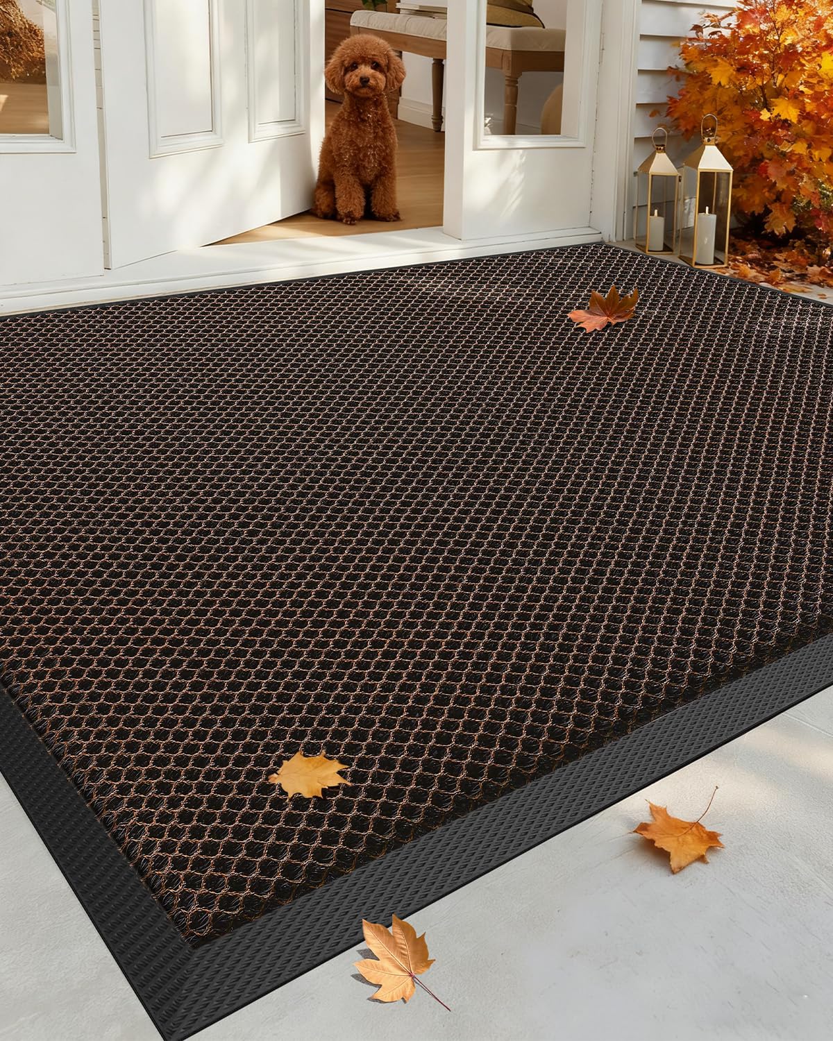 Zerbino Ingresso Casa Da Esterno, Tappeto Entrata Interno, 60x90 Cm, Antracite-Nero | Leroy Merlin - Foto 5