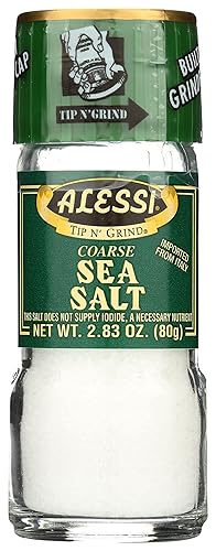 Alessi Molinillo de sal marina, 2.83 onzas (paquete de 6)