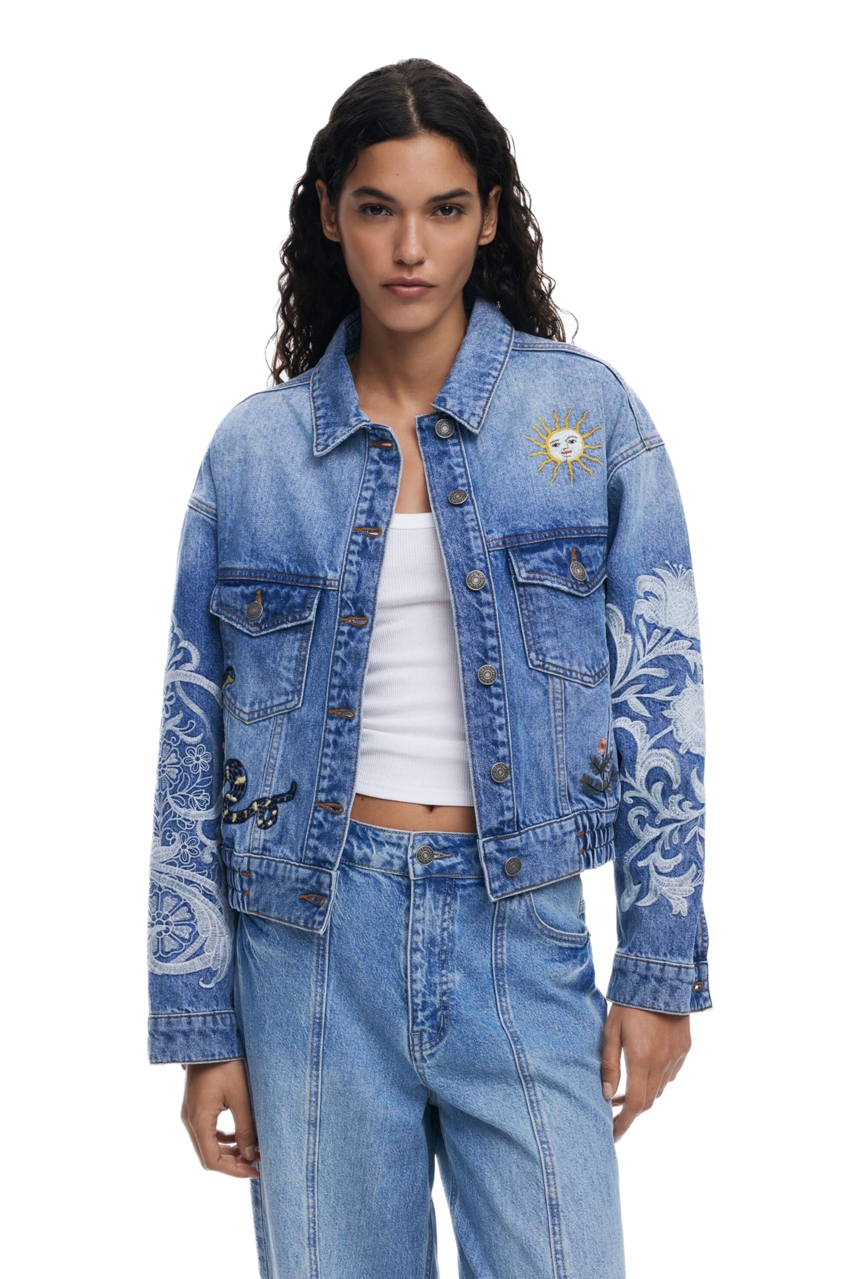 Desigual CHAQ_Lander, 5053 Denim MEDIUM WASH, XL