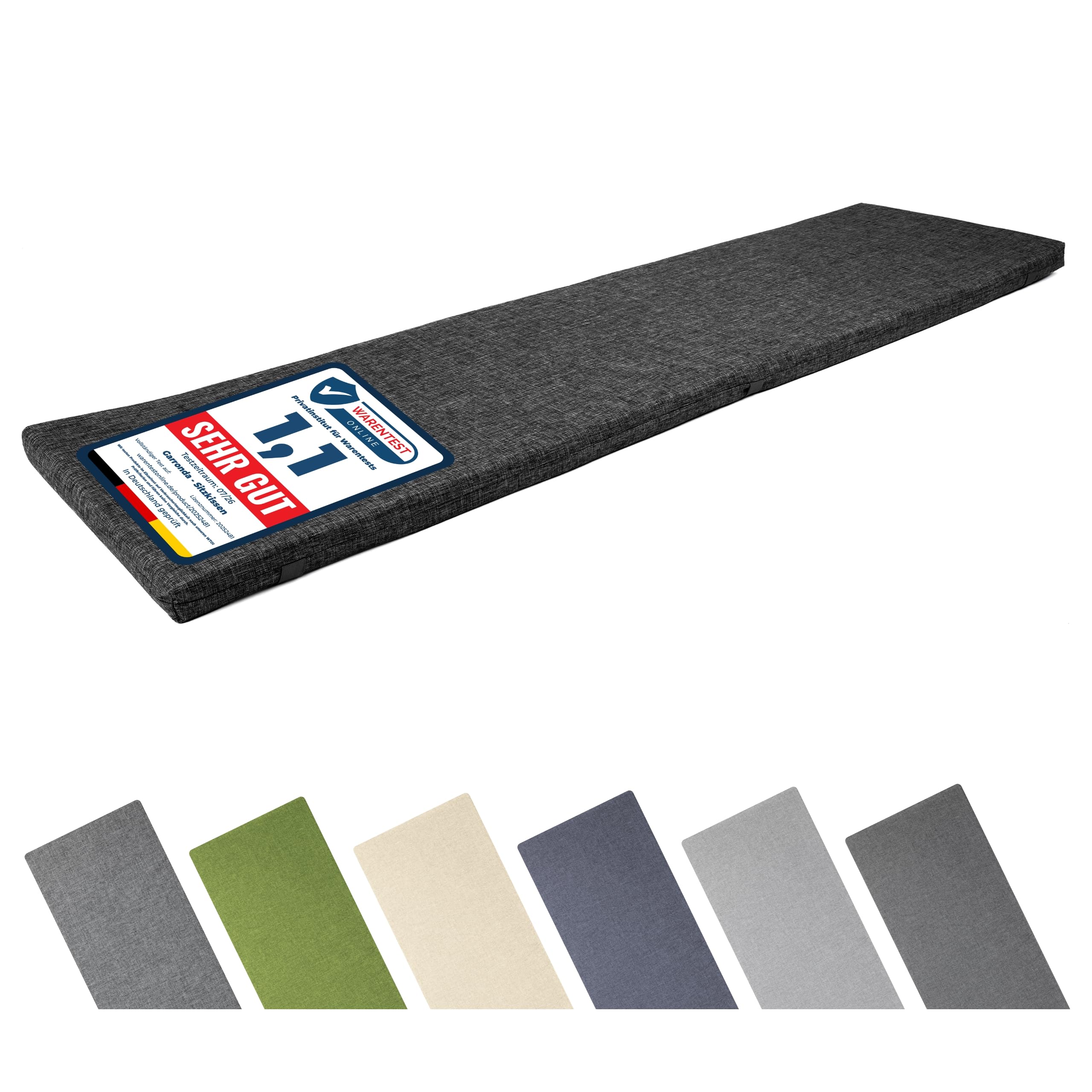 Garronda Coussin Extérieur Imperméable 150x40 cm Anthracite GD-0219