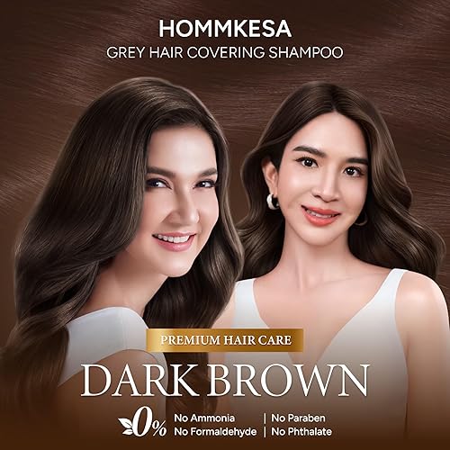 Miniatura 4 de Champú para cubrir el cabello gris - Champú de tinte para cabello 3 en 1 premium para cabello gris (marrón oscuro)