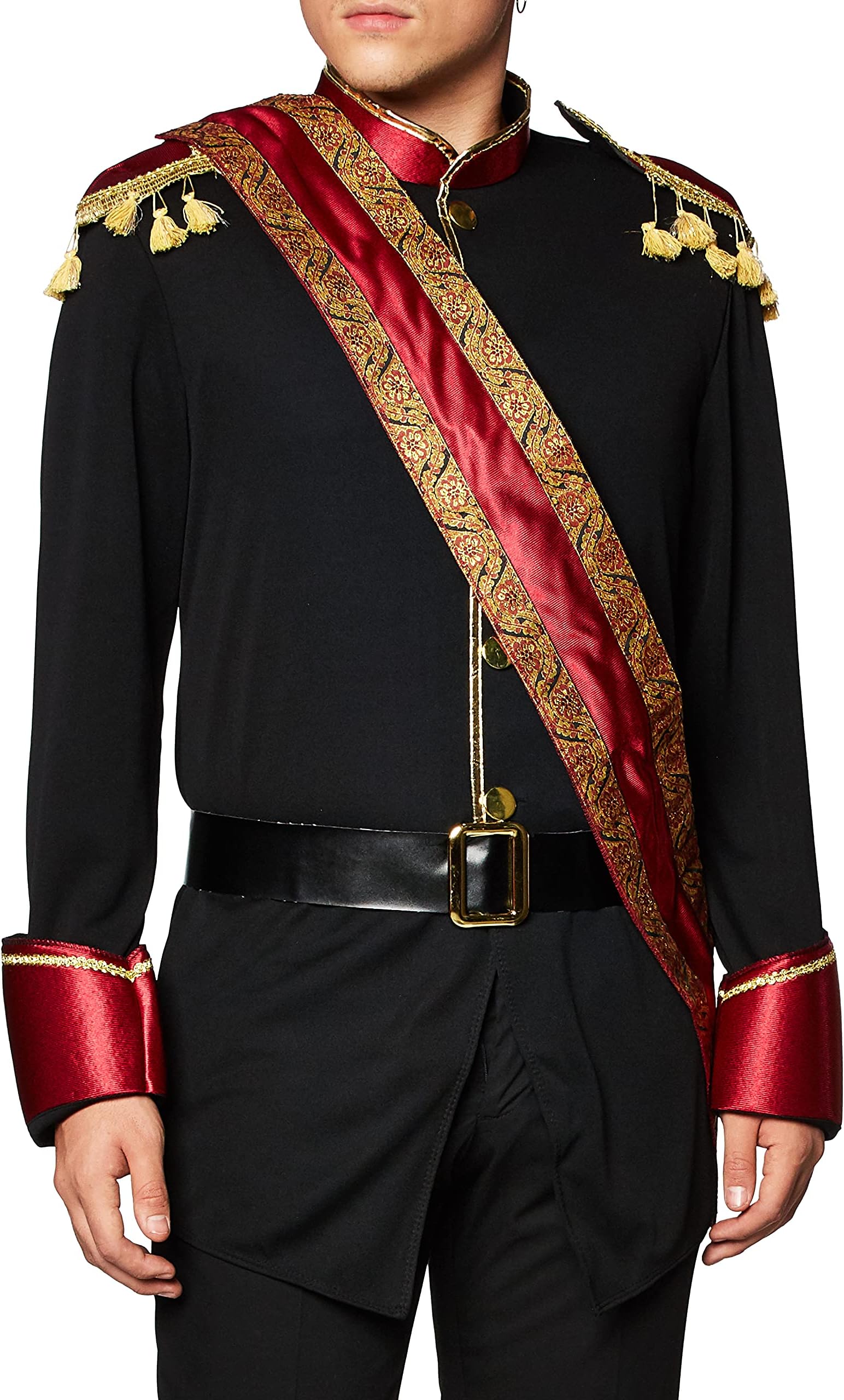 California Costumes 01465S Dark Prince Beauty & The Beast Adult Sized Costumes, Black/Burgundy, S