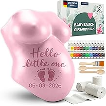 Amari Plaster Cast Baby Belly Set - Plaster Cast Set Baby Belly - Gift to Be Mother, Plaster for Belly Print - Memories Pregnancy