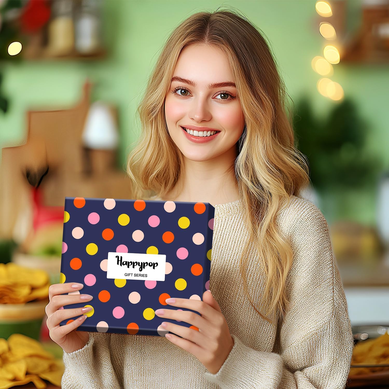 HAPPYPOP Funny Socks for Women - Donut Popcorn Sushi Gifts, Taco Pizza Pickle Socks - Image 2