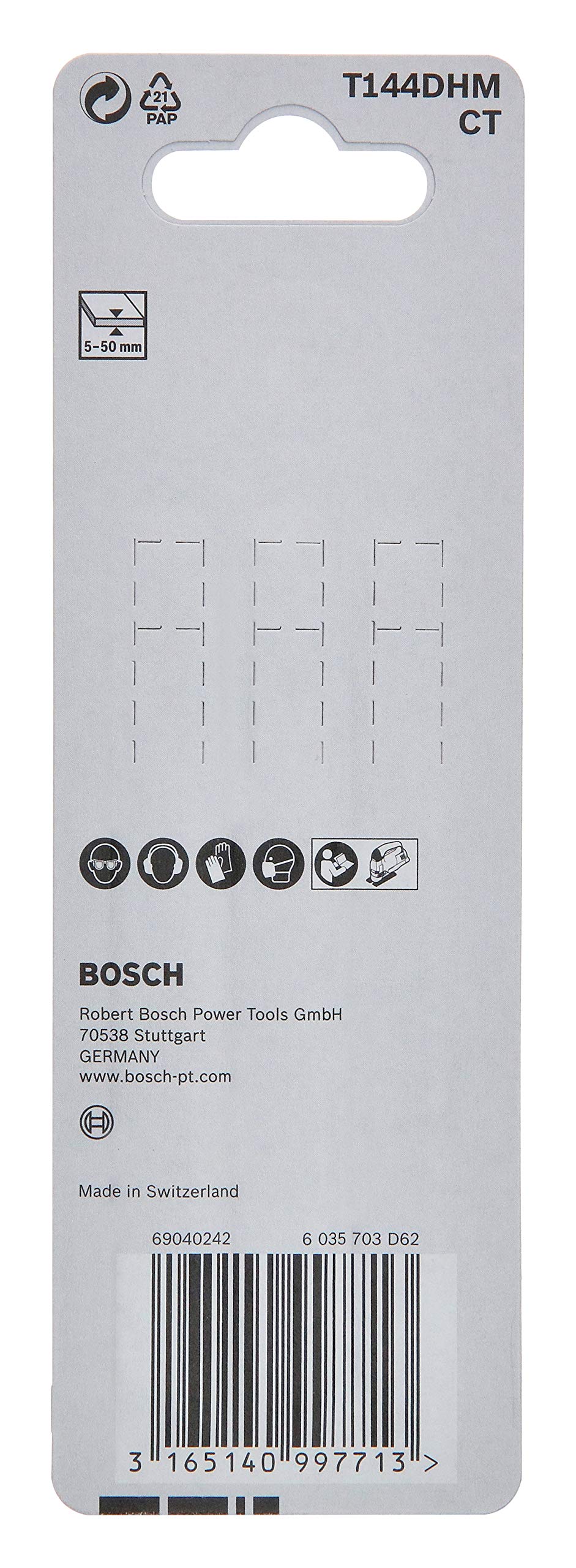Bosch decoupeerzaagblad T130 SPCL special voor keramiek - 3 stuks | GAMMA