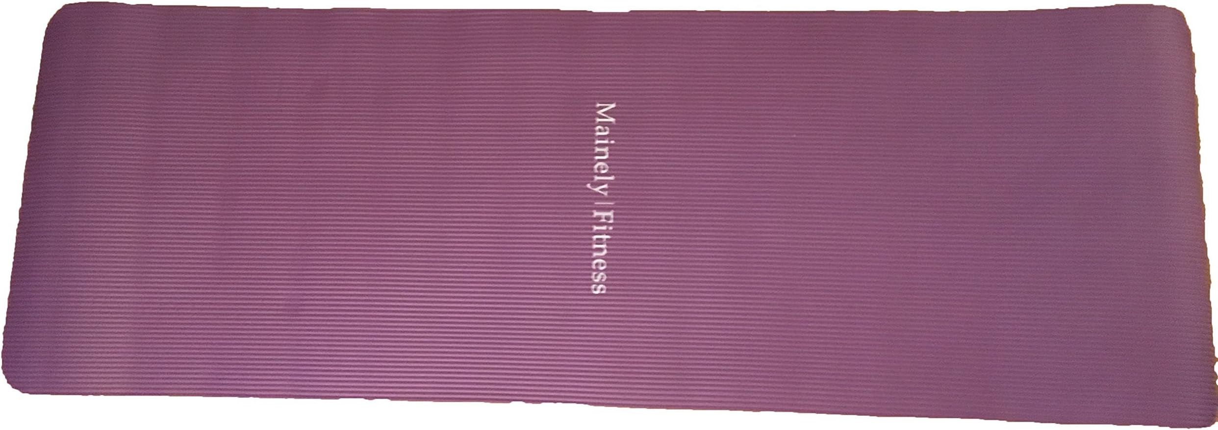 Mainely Fitness Thick n' Comfy Yoga Mat for Yoga, Stretching, Situps, and Meditation