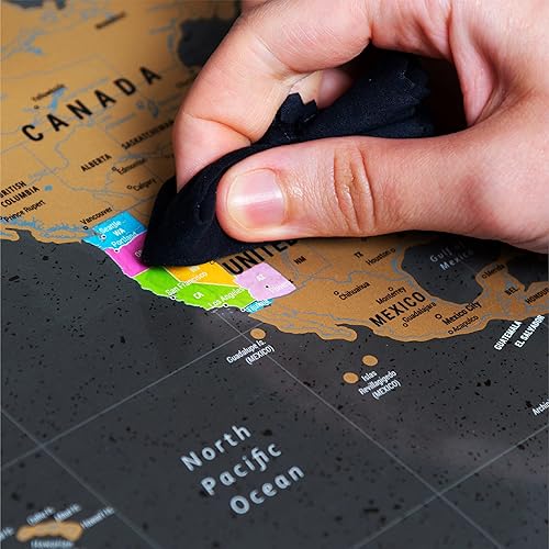 Miniatura 75 de Póster de 100 cosas que hacer con la familia para rascar, pósteres artísticos de pared, decoración de pared de cocina, arte para rascar, póster