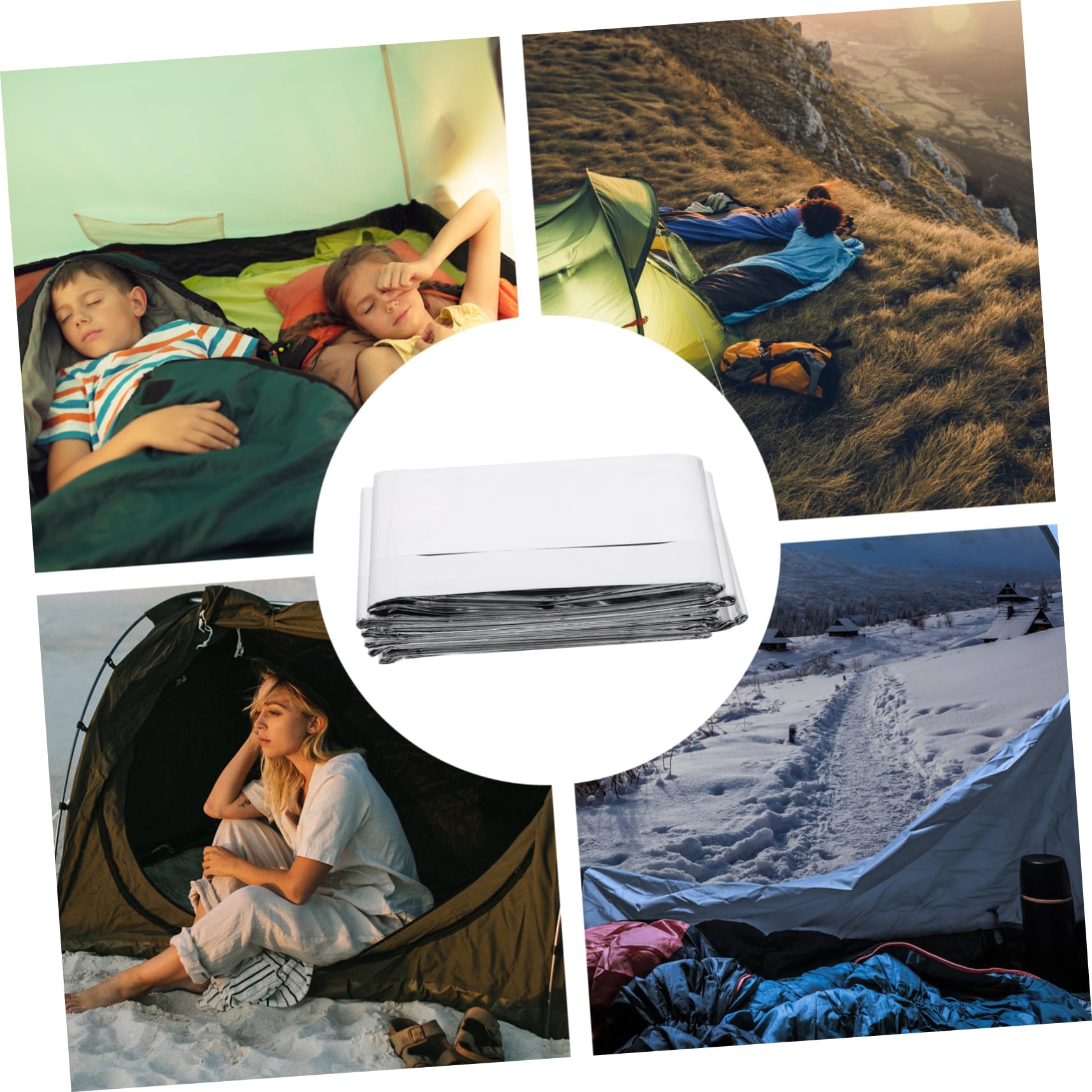 MUSISALY 1pc First Aid Blanket Aluminum Outdoor Blankets Lightweight Foil Soft First Insulation Camping Insulated Heat Covering Warming Warm Camp Foil Insulation The Pet Silver