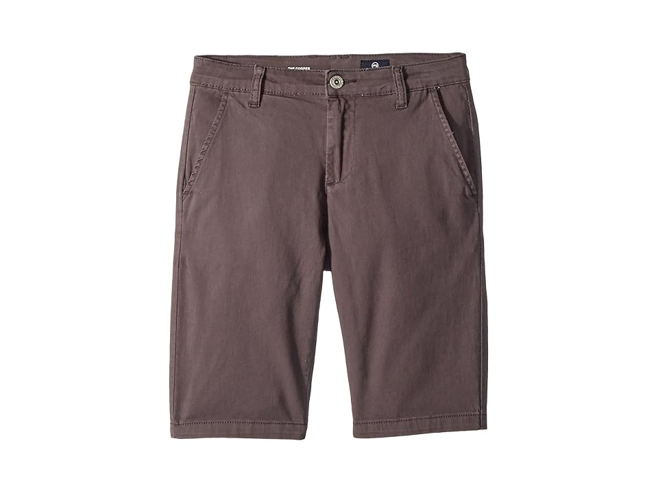 

AG Adriano Goldschmied Kids The Cooper Sueded Twill Chino Shorts (Big Kids) (Raw Grey) Boy's Shorts