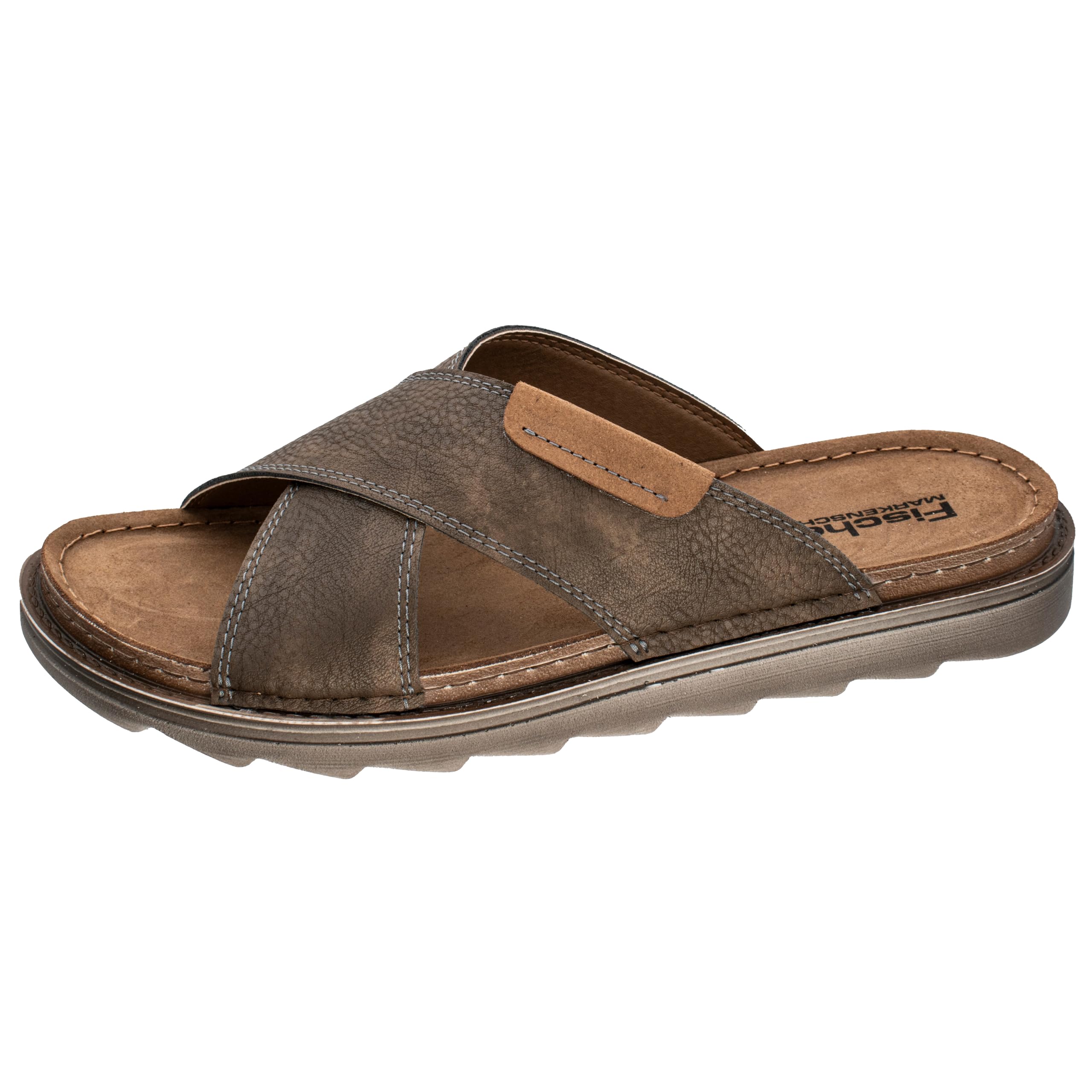 Fischer Markenschuh Men's Lars Flat Sandal, mud, 9 UK