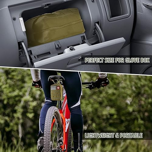 Miniatura 4 de Kits de supervivencia, 170 piezas de primeros auxilioskit de trauma con equipo de supervivencia esencial suministros médicos de emergencia para