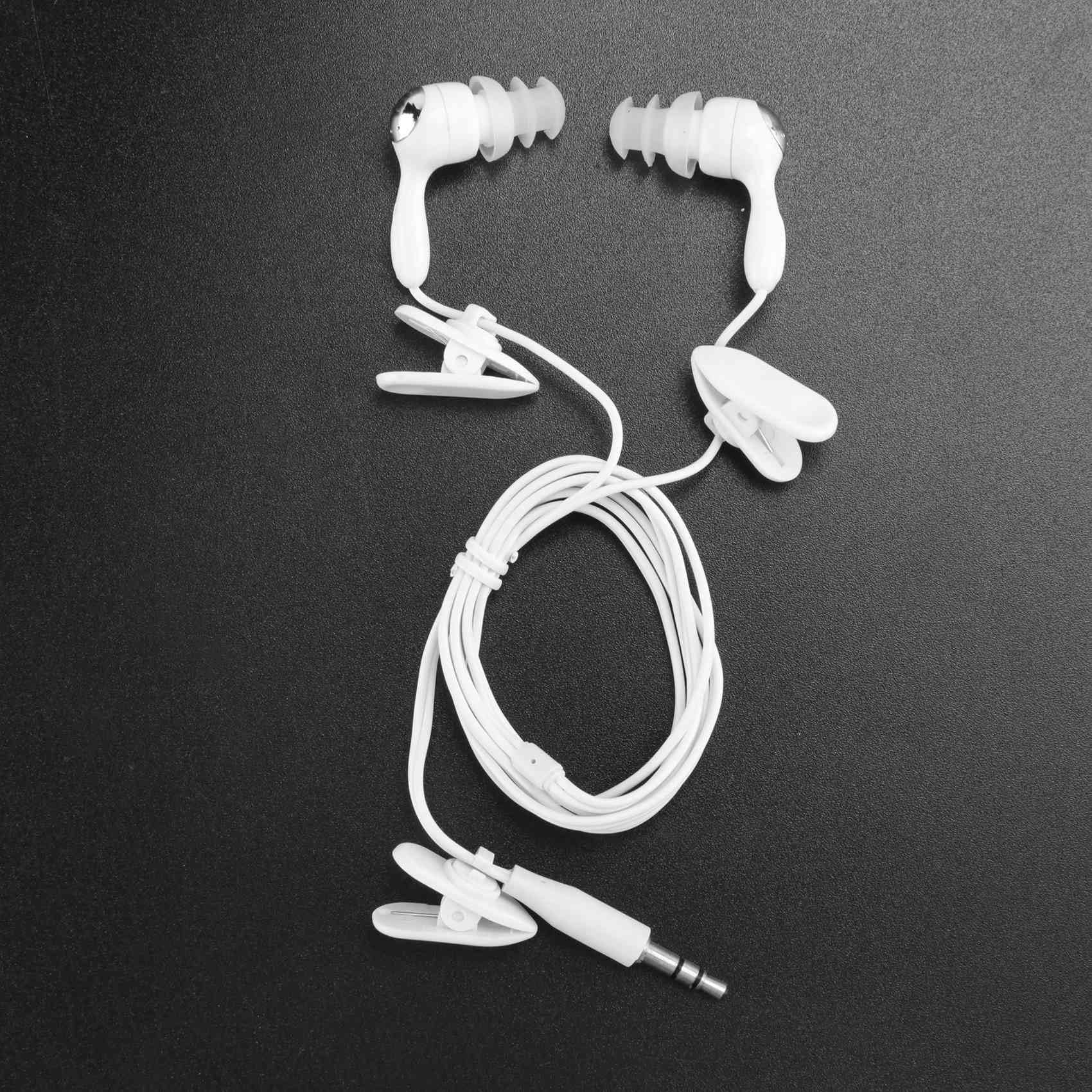 yasoe Lettore MP3 USB da 4 GB Impermeabile Nuoto Immersioni Surf Auricolare Nero Radio FM