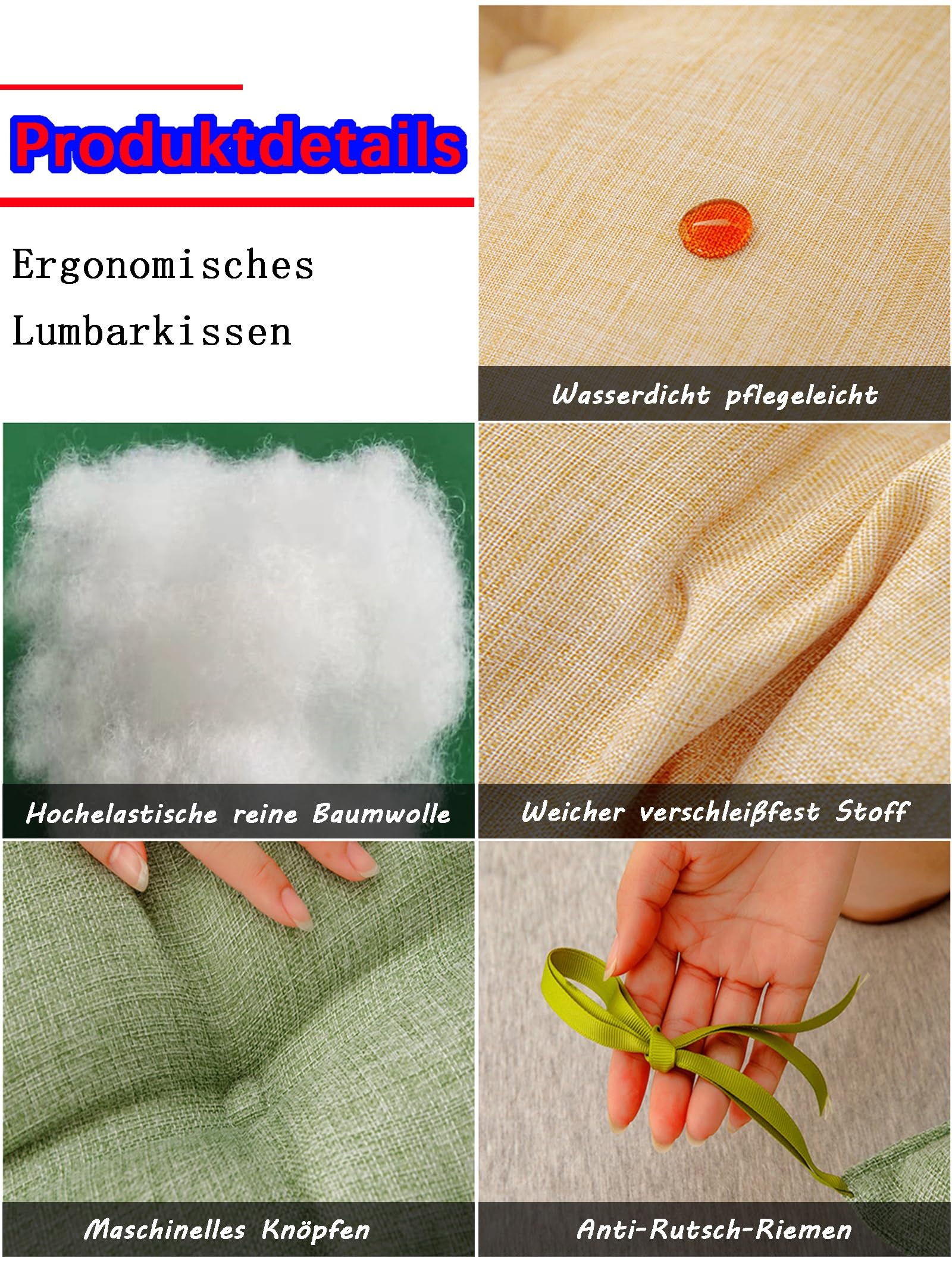 XANAYXWJ Comodo Cuscino da Lettura per Divano Letto Cuscino per testiera Rimovibile Cuscino per Supporto Lombare per Camera da Letto 90 x 10 x 50 cm Perfetto per Il Relax e la Lettura