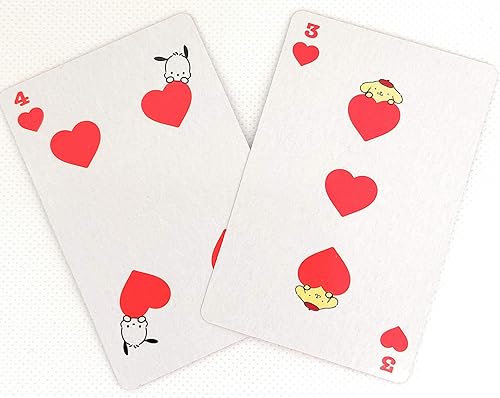 Miniatura 8 de Cartas de juego de personajes Sanrio Hello Kitty, Little Twin Stars, My Melody, Cinnamoroll, Pompompurin, Pochacco 3.5 x 2.4 x 0.7 pulgadas con