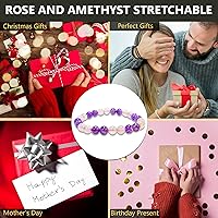 Vista 99 de Pulsera de turmalina negra, pulsera de cristal curativo natural para mujeres y hombres, pulsera de cuentas redondas de 0.315 in para espiritual