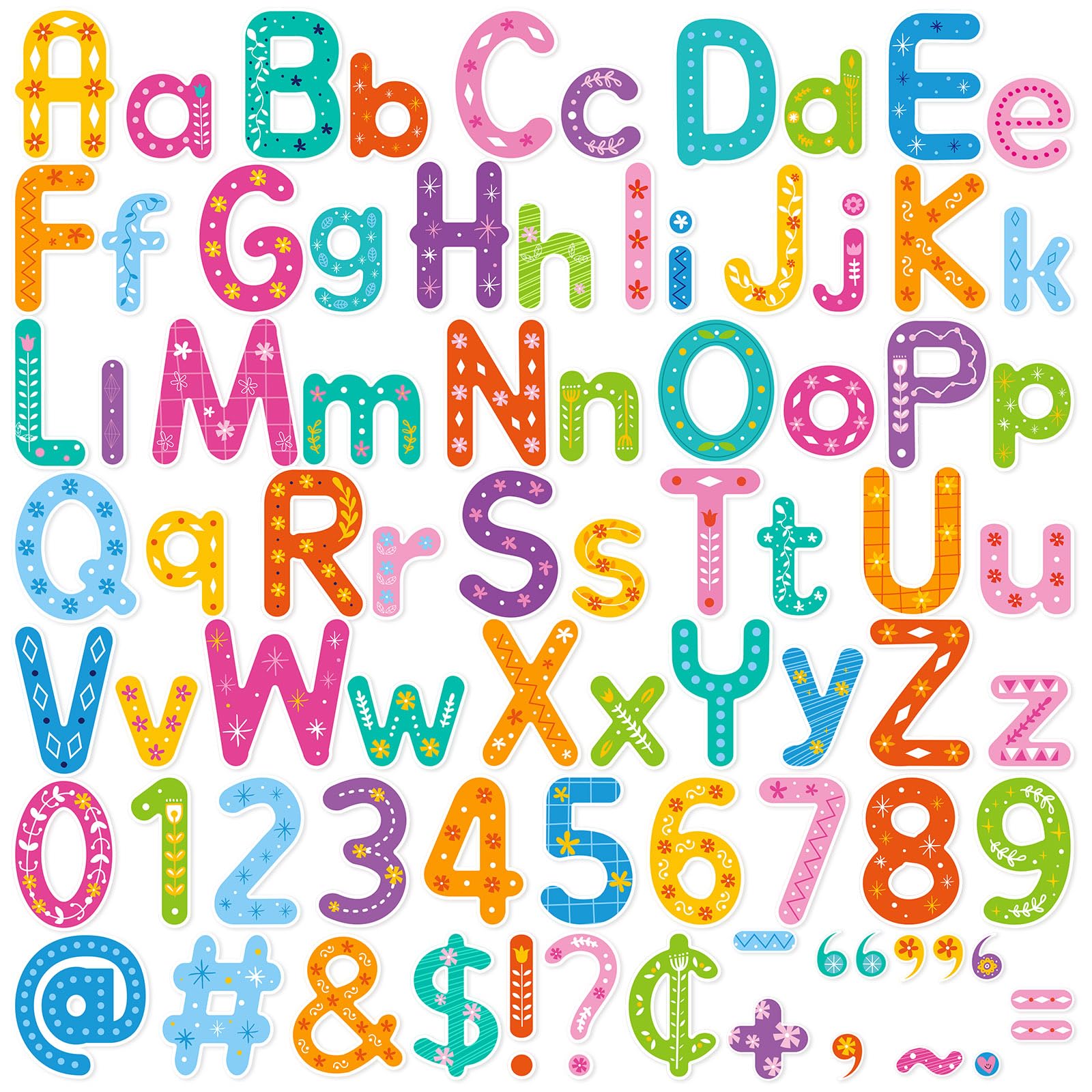 Amazon.com: Faccito 231 Pcs Spring Bulletin Board Decoration Colorful ...