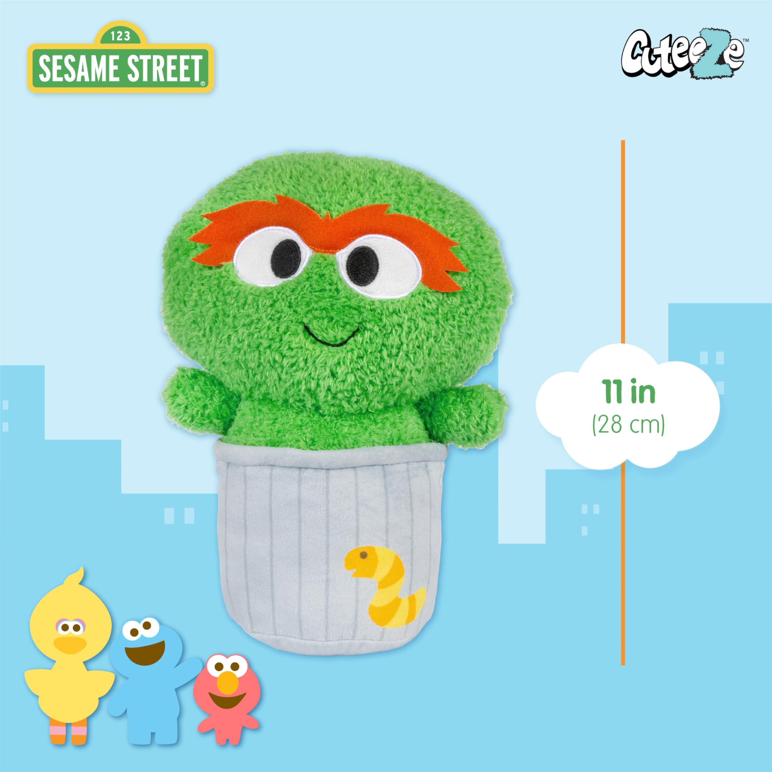 Amazon.com: Kids Preferred Sesame Street Oscar The Grouch Cuteeze