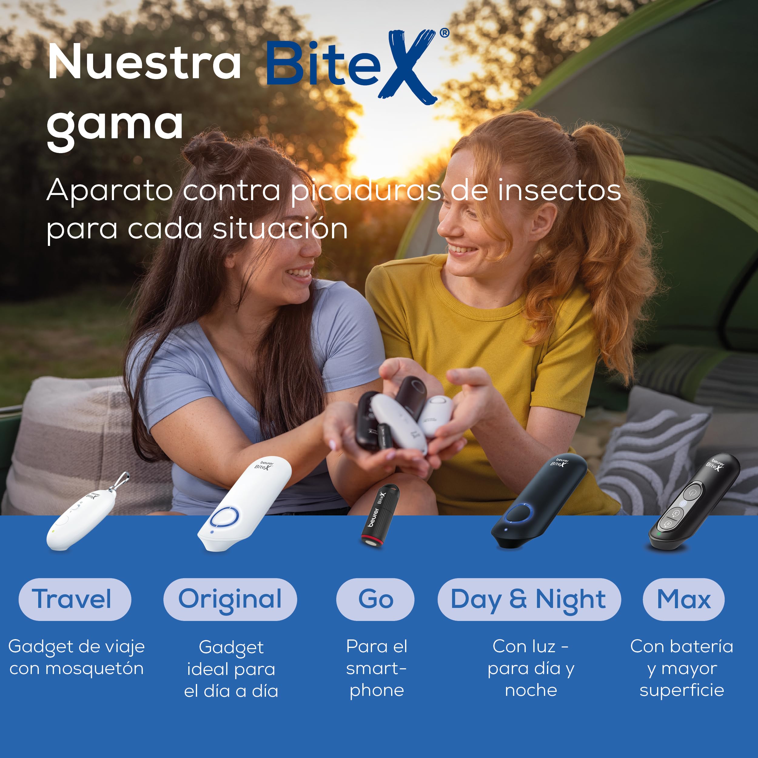 Beurer BiteX Original Dispositivo para el tratamiento de mordeduras y picaduras de insectos BR 60, bolígrafo térmico eléctrico para picaduras de mosquitos que alivia picor, ideal viaje