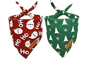 Realeaf Dog Christmas Bandanas 2 Pack - First Christmas