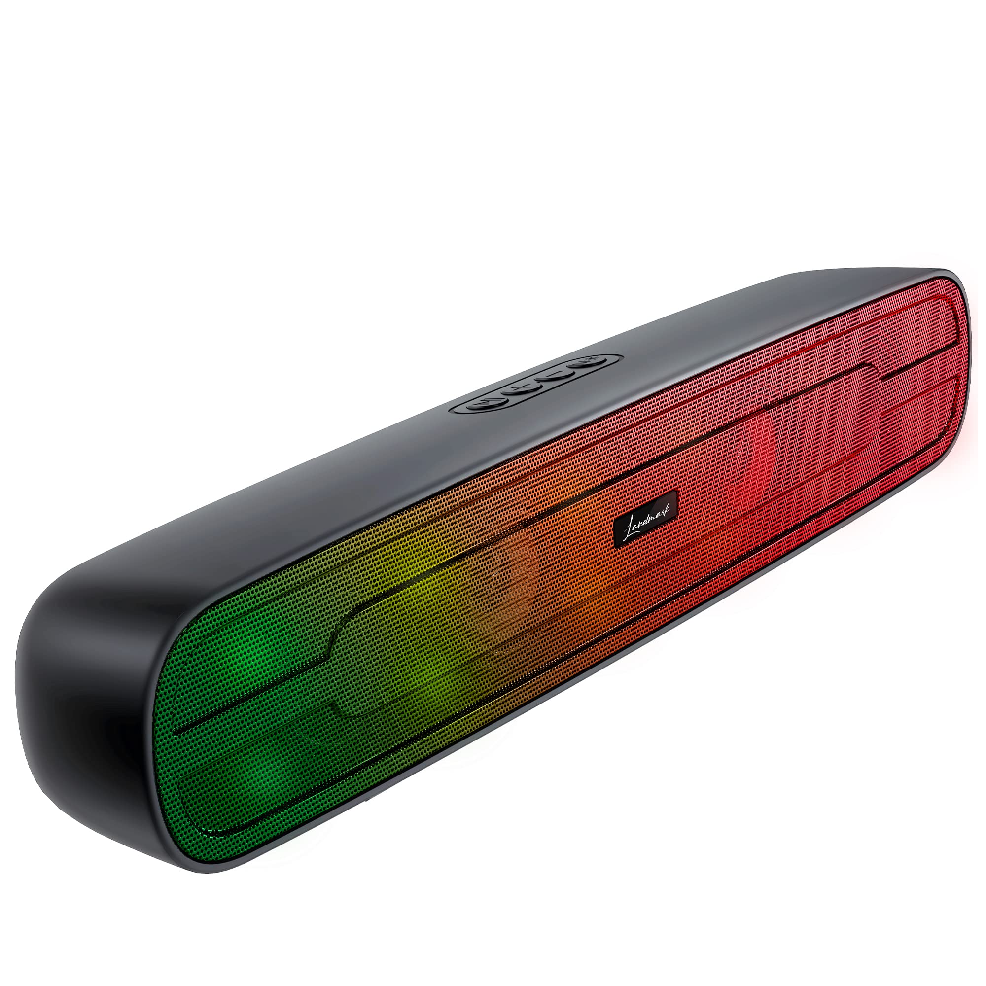 LANDMARK LM BT1084 20W Wireless Bluetooth Soundbar, Bluetooth 5.1, 8Hrs Battery Life, Stereo Soundbar for Phone/TV/Laptop/Tablets/Projectors, Multi Modes Aux/TF Card/USB Drive - Silver