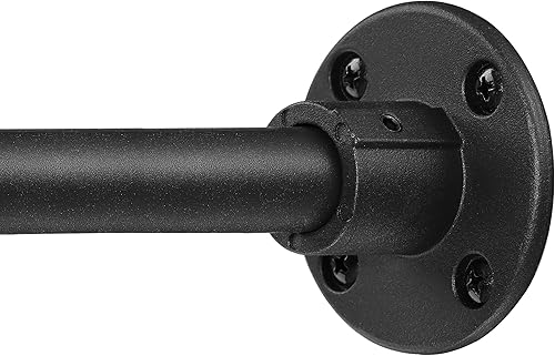 Barra de cortina de ducha negra Barras de cortina de ducha ajustables de 29 a 64 pulgadas Barras de ducha resistentes para baño, armario,