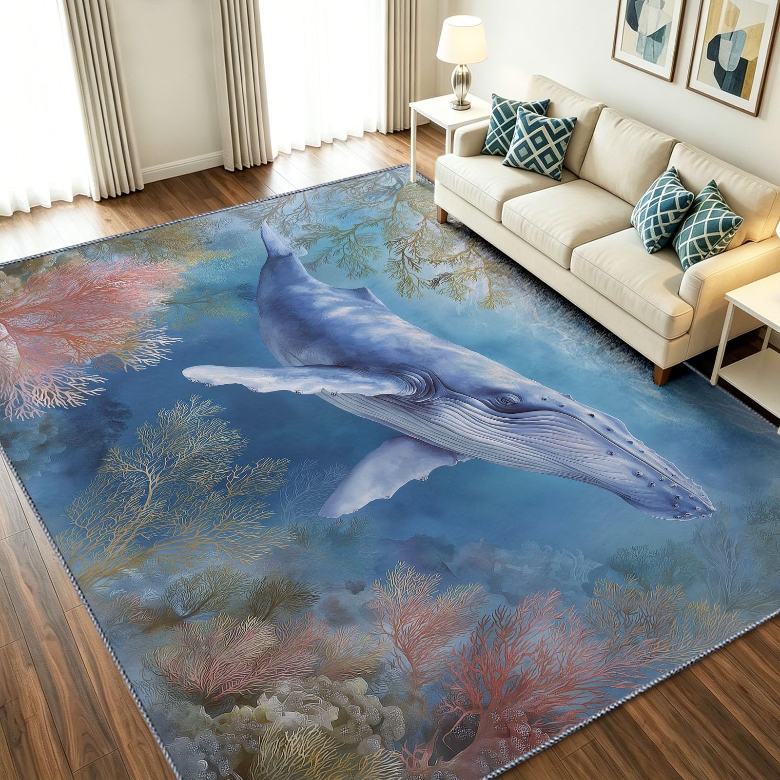 Tapis de sol doux monde sous-marin pour égayer une chambre d'enfant