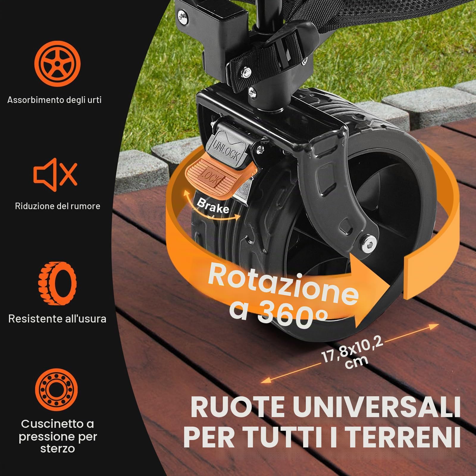 VEVOR Carro Pieghevole a Doppio Strato Capacità di Peso 350-450 Libbre, Carrello Portaoggetti in Tessuto Leggero Pieghevole con Rotelle, Trasportabile per Pesca Campeggio Shopping Giardino Picnic