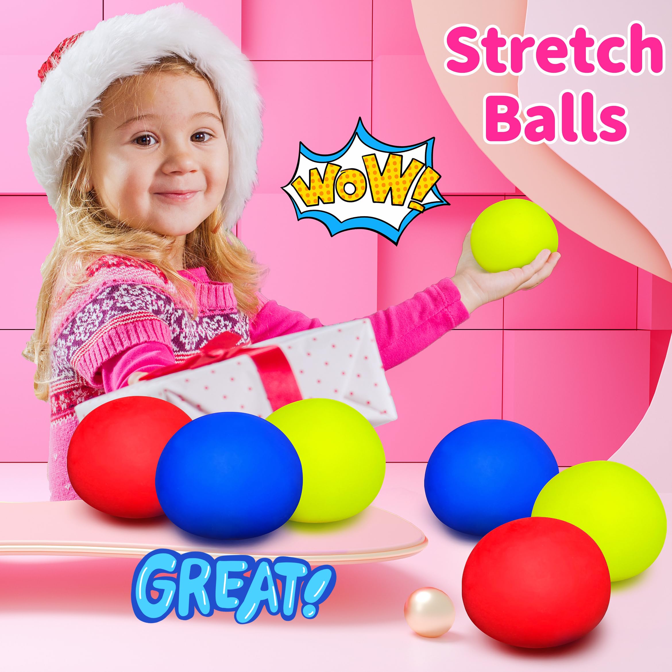 Amazon | スクイーズ ストレスボール 子供と大人用 2.4インチ 生地