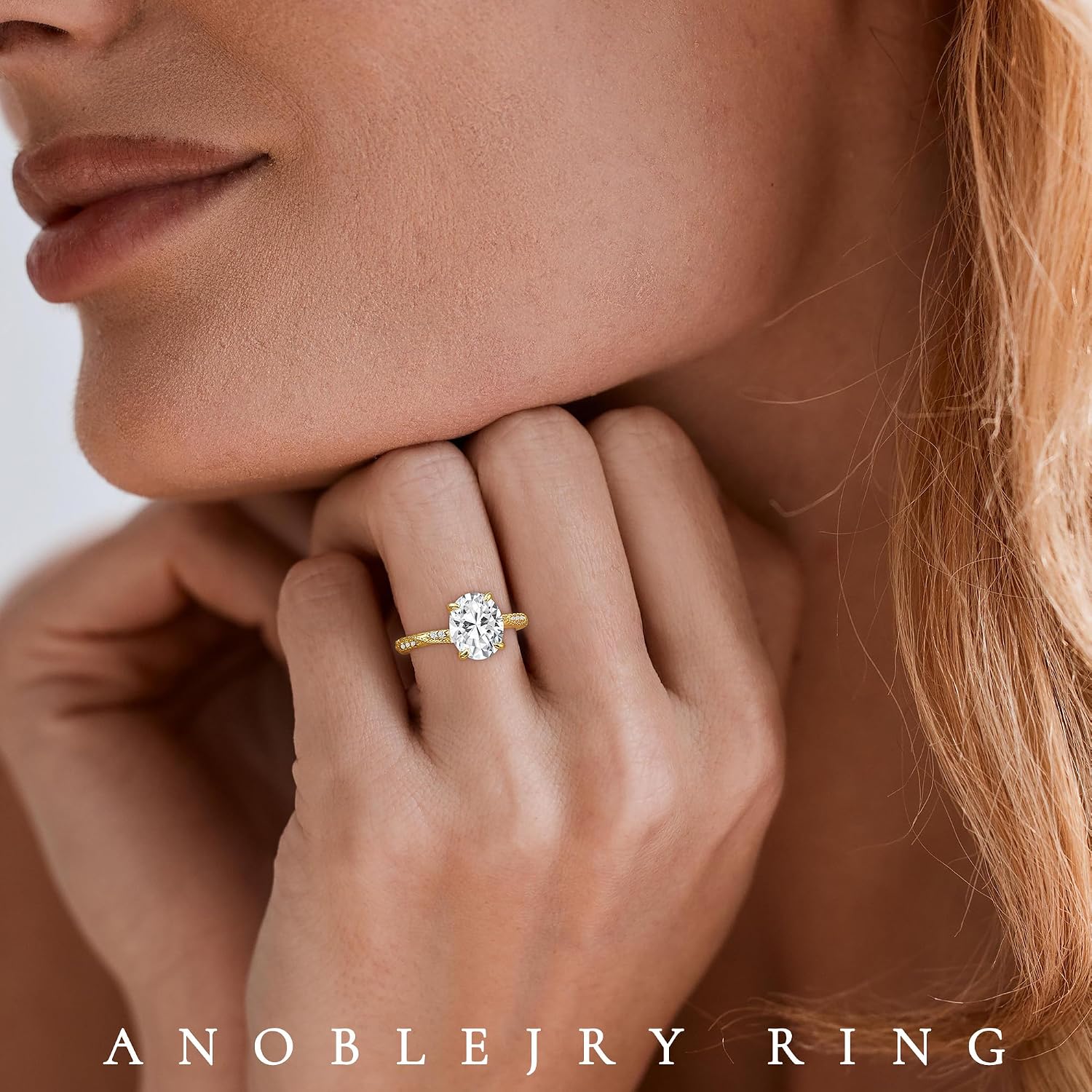 Gold Rings for Women Non Tarnish, Diamond Rings for Women Eternity Band Ring Easter Gifts Mother's Day Gifts for Daughter