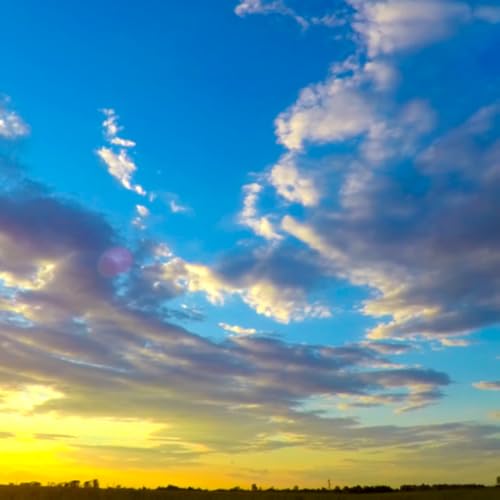Sky Clouds Screensaver with Relaxing Music